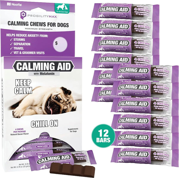 Progility Calming Aid with Melatonin for Dogs, Stress & Situational Support | 90 Soft Chews, Supports Calm Behavior for Storms, Fireworks, Travel, Vet Visits, Easy to Serve Daily Supplement7