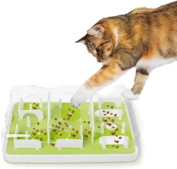 ALL for PAWS Interactive Cat Puzzle Feeder & Slow Feed Toy – Mental Stimulation Treat Dispenser Maze for Indoor Cats, Enrichment & Cat Food Toy4