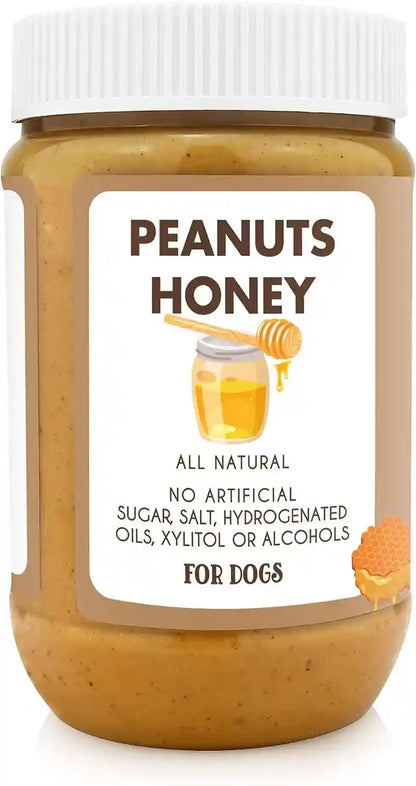 BUDDY BUDDER, Ruff Ruff Raw, Natural Dog Peanut Butter, Dog Treatmade in USA, (17 Oz Jars)2