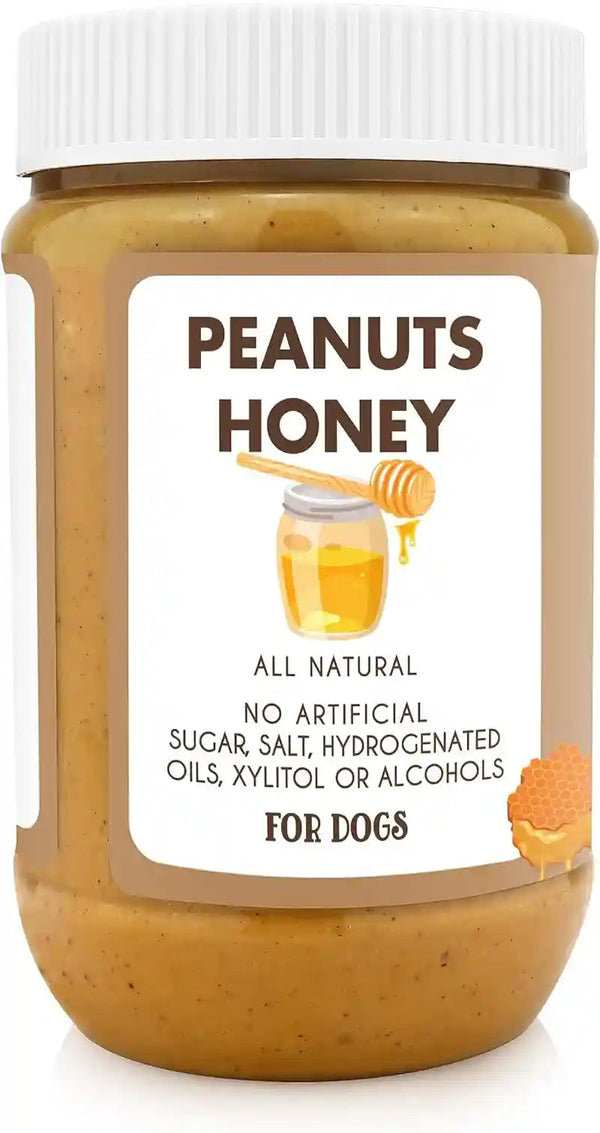 BUDDY BUDDER, Ruff Ruff Raw, Natural Dog Peanut Butter, Dog Treatmade in USA, (17 Oz Jars)2