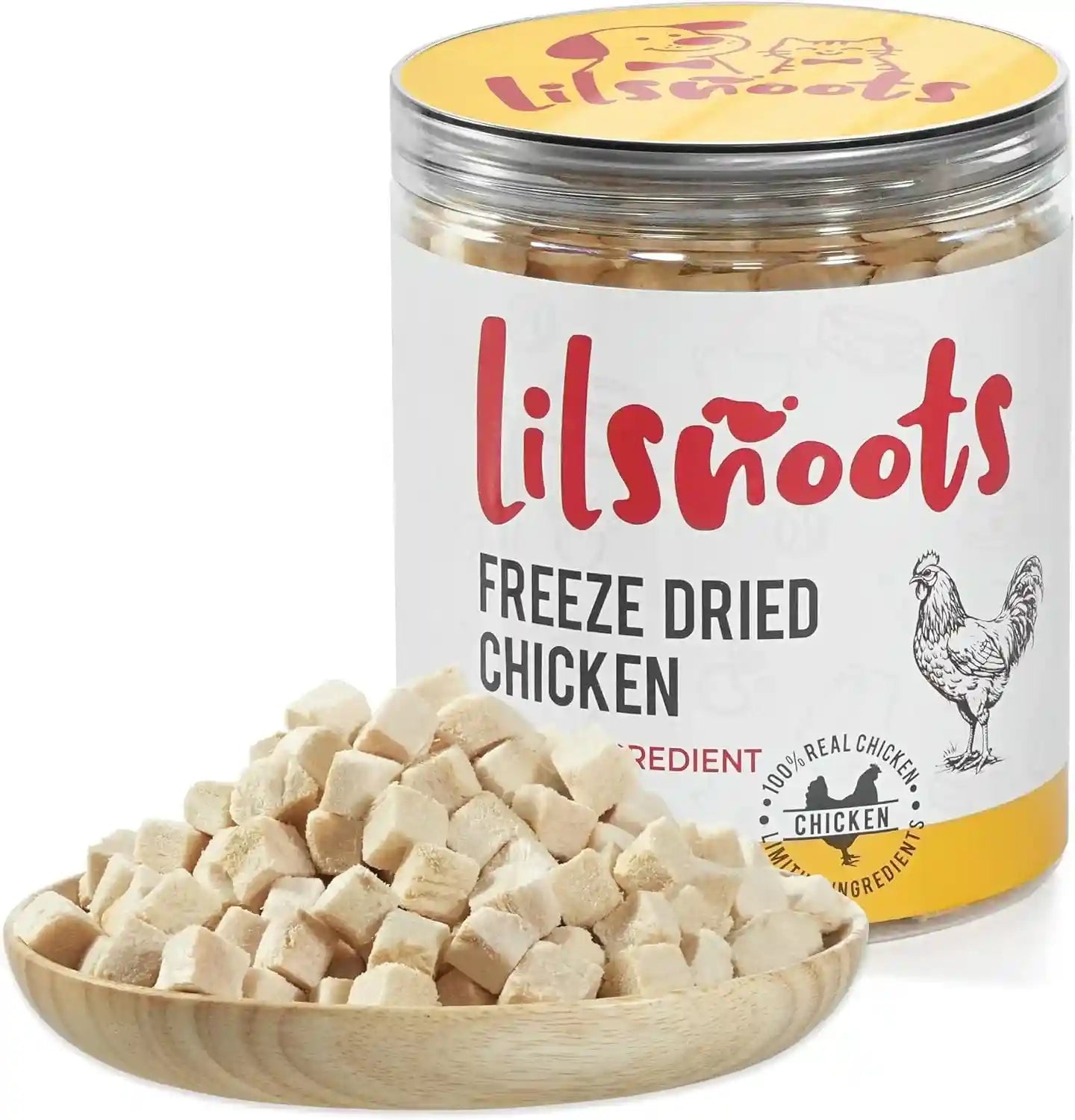freeze-dried-chicken-dog-treats-cat-treats-single-ingredient-raw-chicken-pettreats-training-treats-food-meal-topper-rawhide-free-freeze-dried-chicken-high-protein-5-6oz
