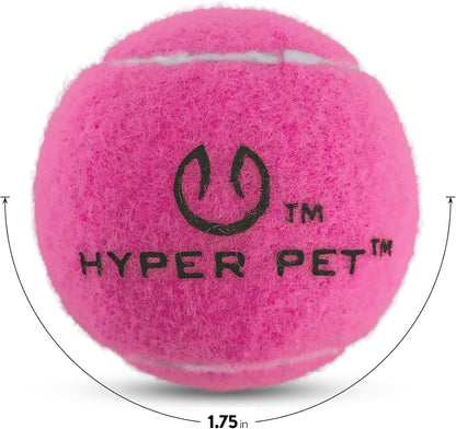 Hyper Pet Mini Extra Small Tennis Balls for Dogs, 1.75 Inch, 4 Pack, Pink | Safe Interactive Playthings for Exercise and Training, Works with the K9 Kannon Launcher, Keeps Little Pups Active Daily2
