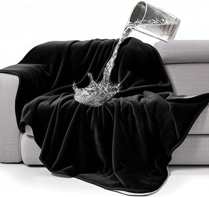 Gogobunny Waterproof Bed Blanket, Reversible Sherpa Fleece Throw Blanket for Dog Puppy Cat, Furniture Cover Protects Bed Couch Sofa from Liquid Pee and Pet Fur (Dark Purple, 50X60 Inches)37