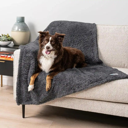 Petami Fluffy Waterproof Dog Blanket for Couch and Bed, Reversible Sherpa Pet Throw, Pee Proof Furniture Protector Sofa Cover, Washable Cat Blanket for Medium Large Dogs and Cats (Taupe Camel, 60X80)14