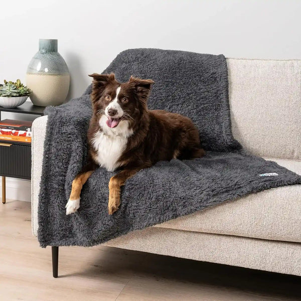 Petami Fluffy Waterproof Dog Blanket for Couch and Bed, Reversible Sherpa Pet Throw, Pee Proof Furniture Protector Sofa Cover, Washable Cat Blanket for Medium Large Dogs and Cats (Taupe Camel, 60X80)14