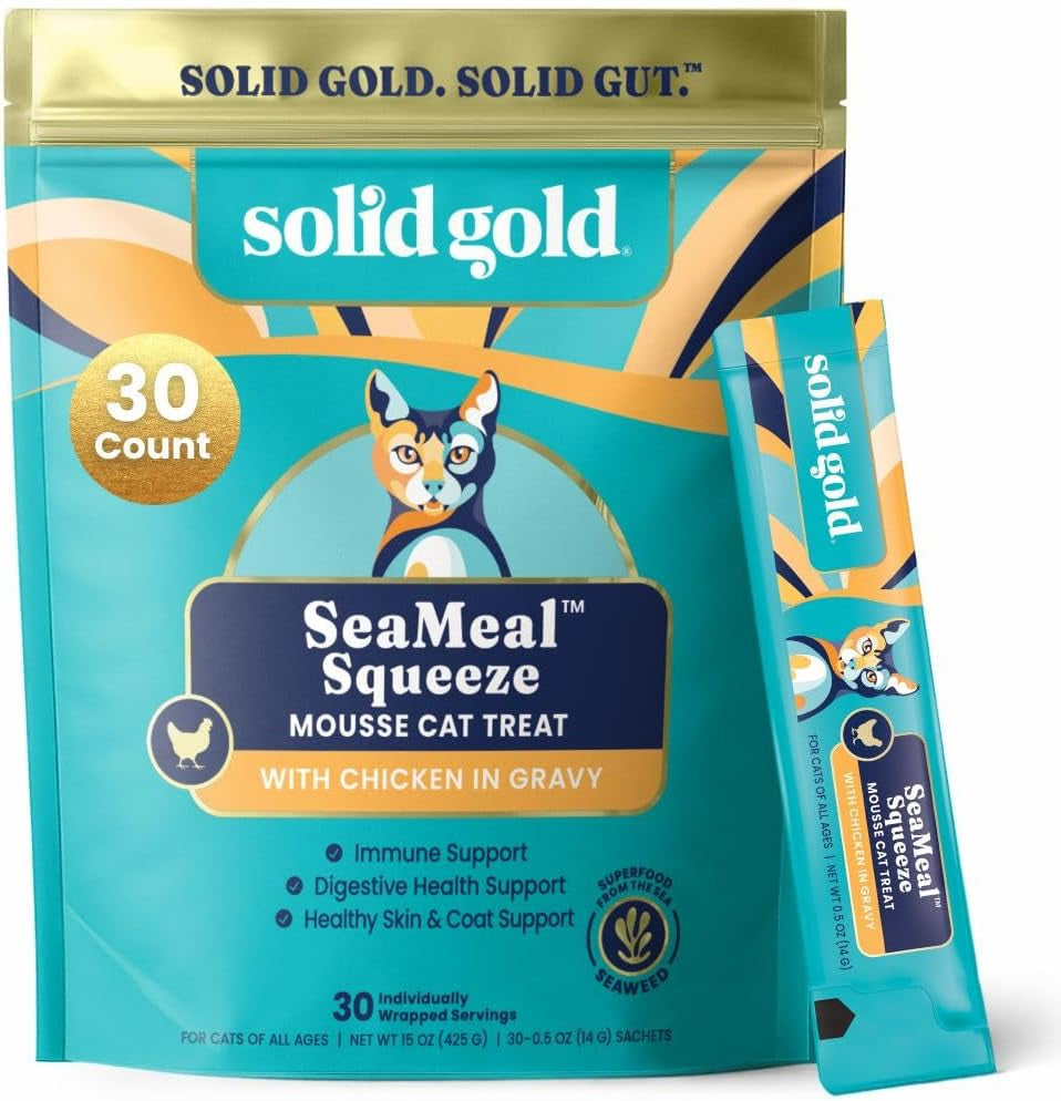 solid-gold-lickable-cat-treats-limited-ingredient-chicken-seameal™-squeezable-healthy-cat-treats-for-indoor-cats-snack-topper-squeeze-ups-for-cats-w-seaweed-for-gut-immune-support-3oz-30ct