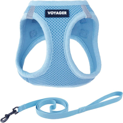 Voyager Step-In Pet Harness - All Weather Mesh, Adjustable Step in Harness for Cats and Dogs by Best Pet Supplies - 307 Set Moss Green, M23