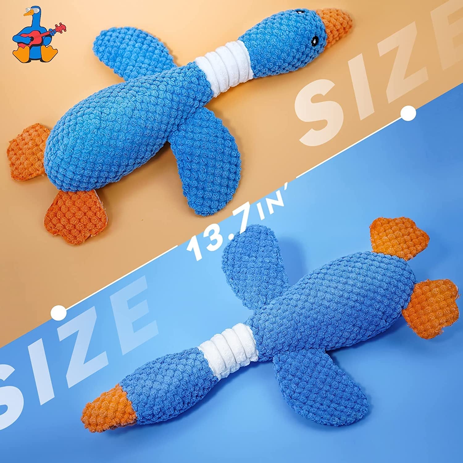 vitscan-upgraded-goose-indestructible-dog-toys-for-aggressive-chewers-small-medium-large-breed-crinkle-squeaky-plush-dog-puppy-chew-toys-for-teething-duck-puppy-toys