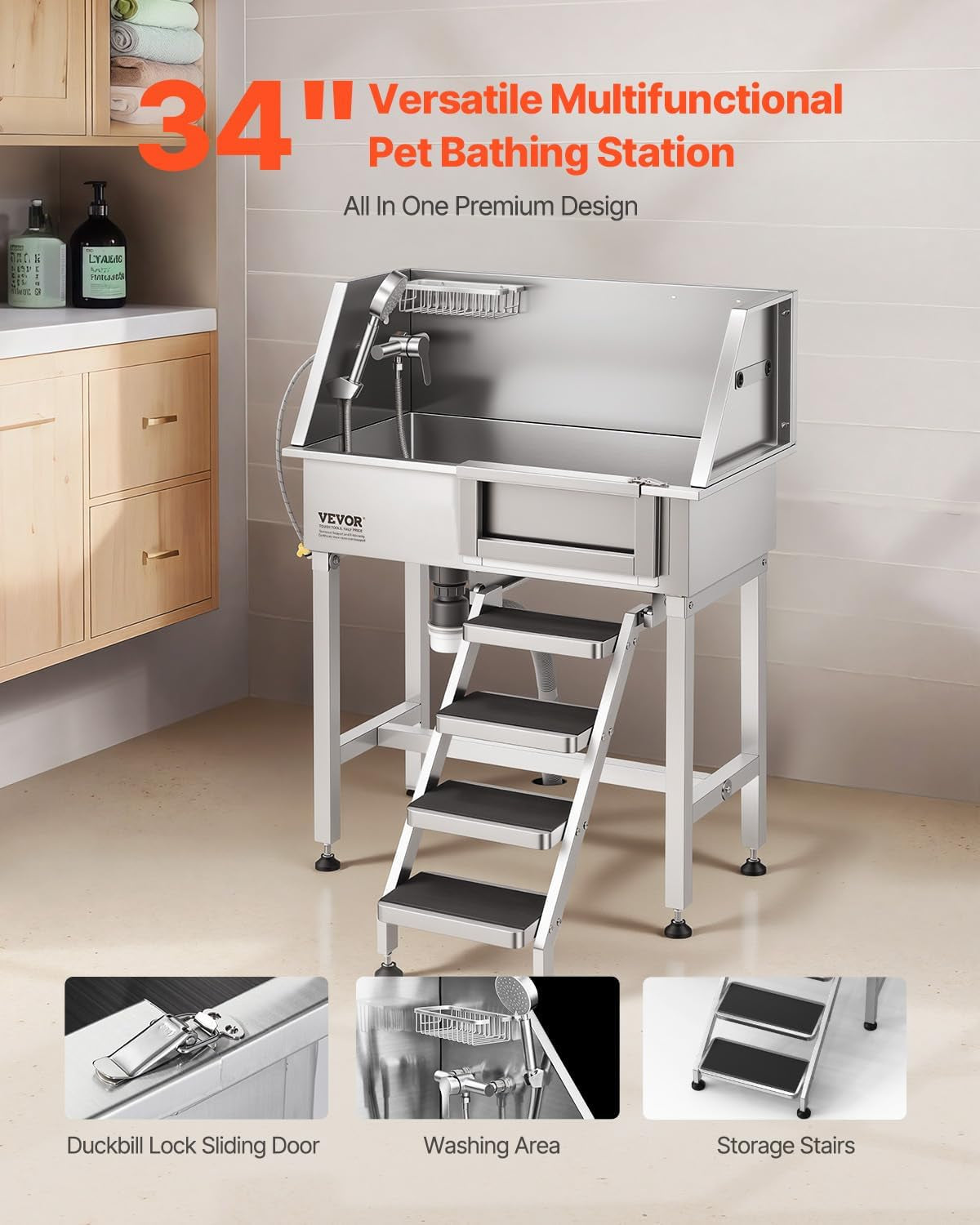 vevor-dog-washing-station-34-professional-stainless-steel-pet-grooming-tub-bathtub-with-shower-faucet-soap-holder-non-slip-stairs-right-door-easy-clean-pet-wash-sink-for-small-dogs-cats