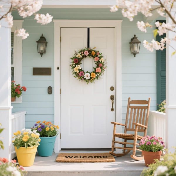 15" Wreath Hanger for Front Door, over the Door Wreath Hook | No Drilling or Screws. Protects Doors, Closes Normally, Holds 22 Lbs for Holiday & Seasonal Décor. Black, 1 Pack6