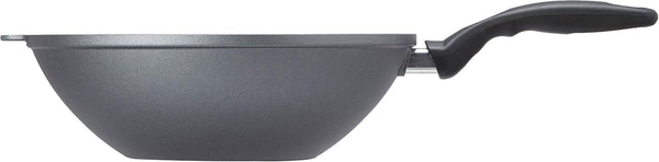 11.8" (4.9 Qt) Nonstick Wok HD Diamond Coated Aluminum Stir-Fry Pan, Includes Lid, Dishwasher Safe and Oven Safe, Grey2