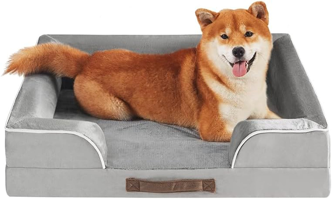 friends-forever-large-dog-bed-couch-orthopedic-pet-sofa-memory-foam-dog-couch-with-washable-removable-bed-cover-non-slip-bottom-indoor-calming-chairs-mattress-chester-pewter-grey-large