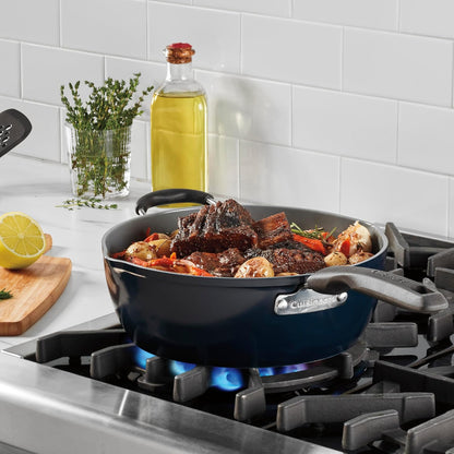 Preferred Pan 4-Pc Set - Nouveau Navy (4.5 Qt. Multi-Purpose Pan W/Cover, Steamer, Slotted Turner)4