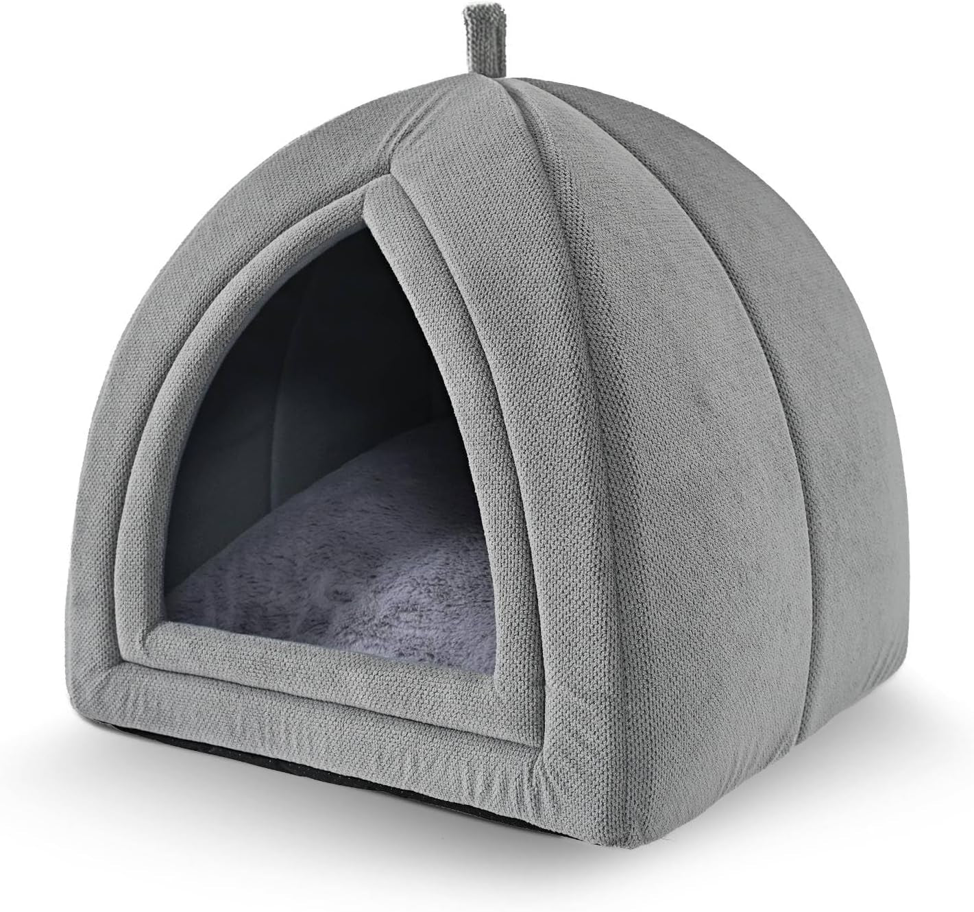 amazon-basics-cat-cave-bed-2-in-1-foldable-house-for-indoor-cats-with-washable-cushion-and-non-slip-base-17-5-x-17-5-inches-large-lightgray