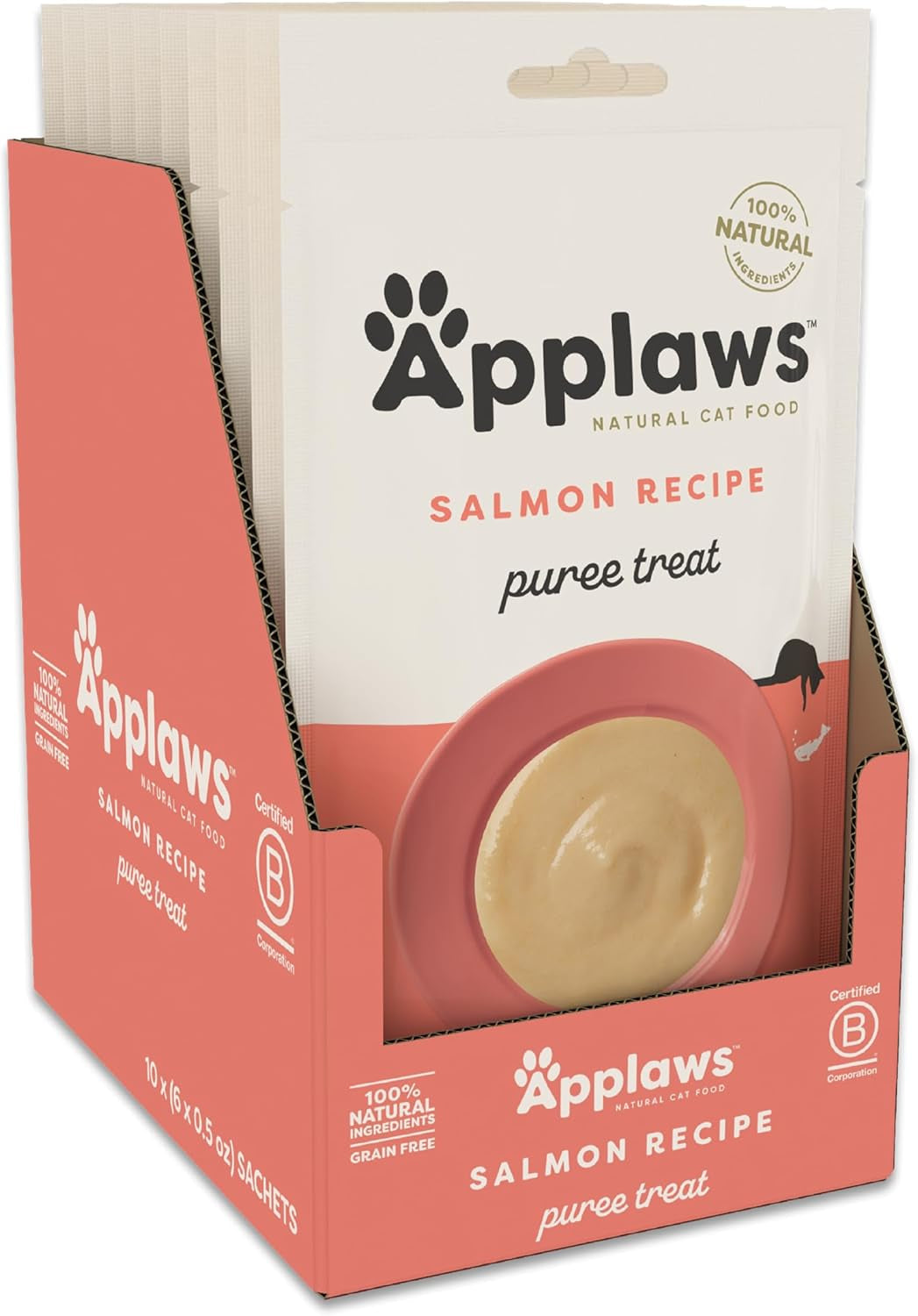 applaws-fish-puree-lickable-cat-treats-24-pack-0-5-oz-sachets-100-natural-high-quality-protein-limited-ingredient-grain-free-creamy-squeeze-up-treats