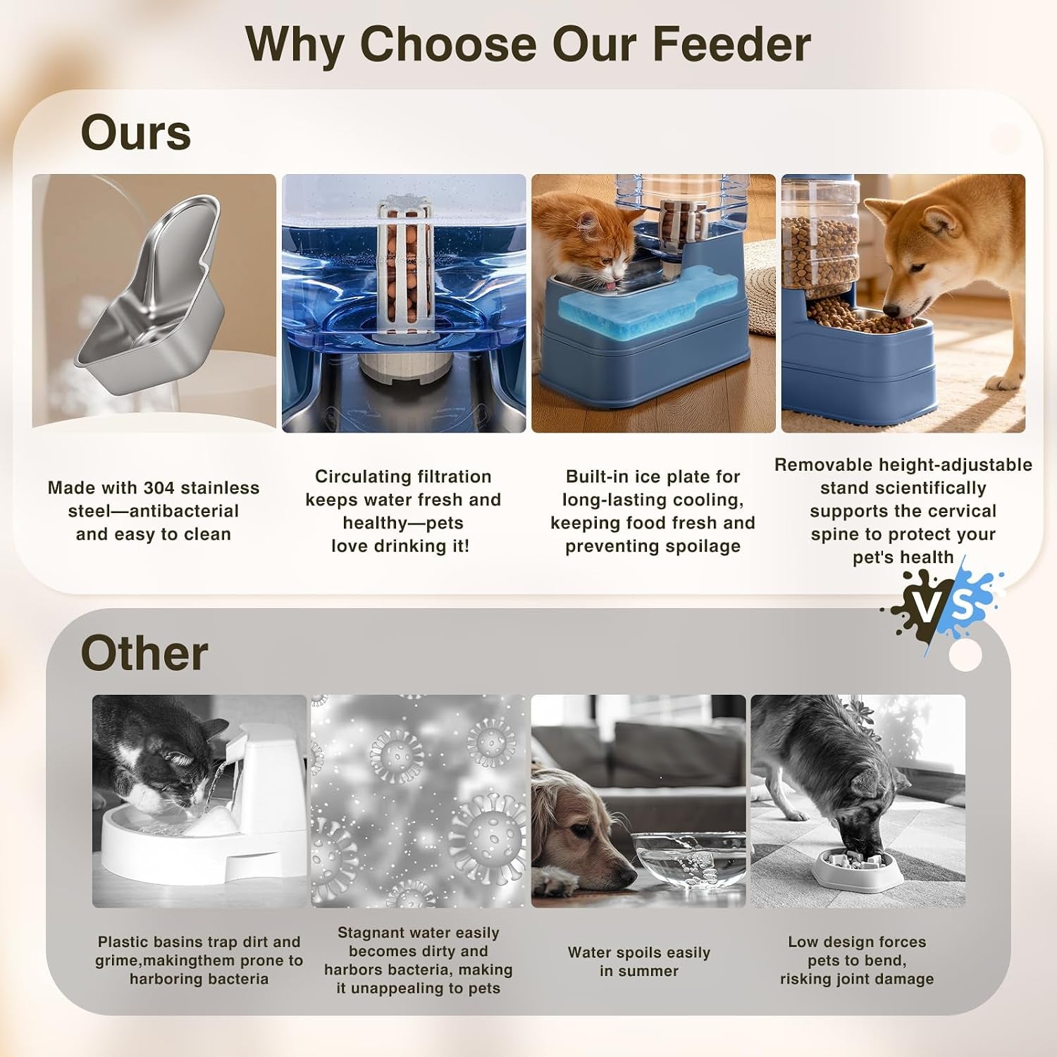 2-pack-automatic-cat-feeder-and-water-dispenser-1-3gallon-dog-gravity-food-feeder-and-water-with-ice-pack-stainless-steel-dry-food-and-waterer-bowl-for-small-medium-large-pets-blue