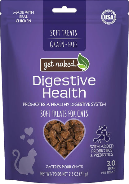 Get Naked 1 Pouch Furball Relief Soft Treats for Cats, 2.5 Oz(Pack of 1)1