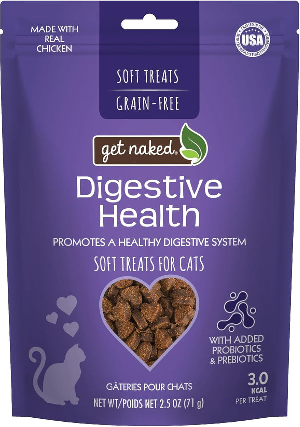 Get Naked 1 Pouch Furball Relief Soft Treats for Cats, 2.5 Oz(Pack of 1)1