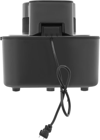 9L Large Capacity Air Fryer with Clear Lid, 1350W Touchscreen for 360° Even Cooking, 6-In-1 Airfryer Toaster Oven with Preheat and Keep Warm, Dishwasher Safe Basket, Black8
