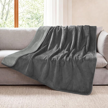 Luciphia Waterproof Blanket for Large Dog Ultra-Soft & Calming Pet Throw Reversible Warm Fleece Durable Furniture Crate Couch Bed Cover Protector Machine Washable Leakproof Beige L (65''X57'')11