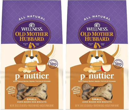 Old Mother Hubbard Wellness P-Nuttier Dog Biscuits, Natural, Training Treats, Peanut Butter Flavor, Mini Size, (20 Ounce Bag)32