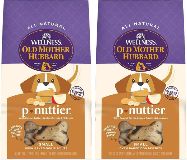 Old Mother Hubbard Wellness P-Nuttier Dog Biscuits, Natural, Training Treats, Peanut Butter Flavor, Mini Size, (20 Ounce Bag)32