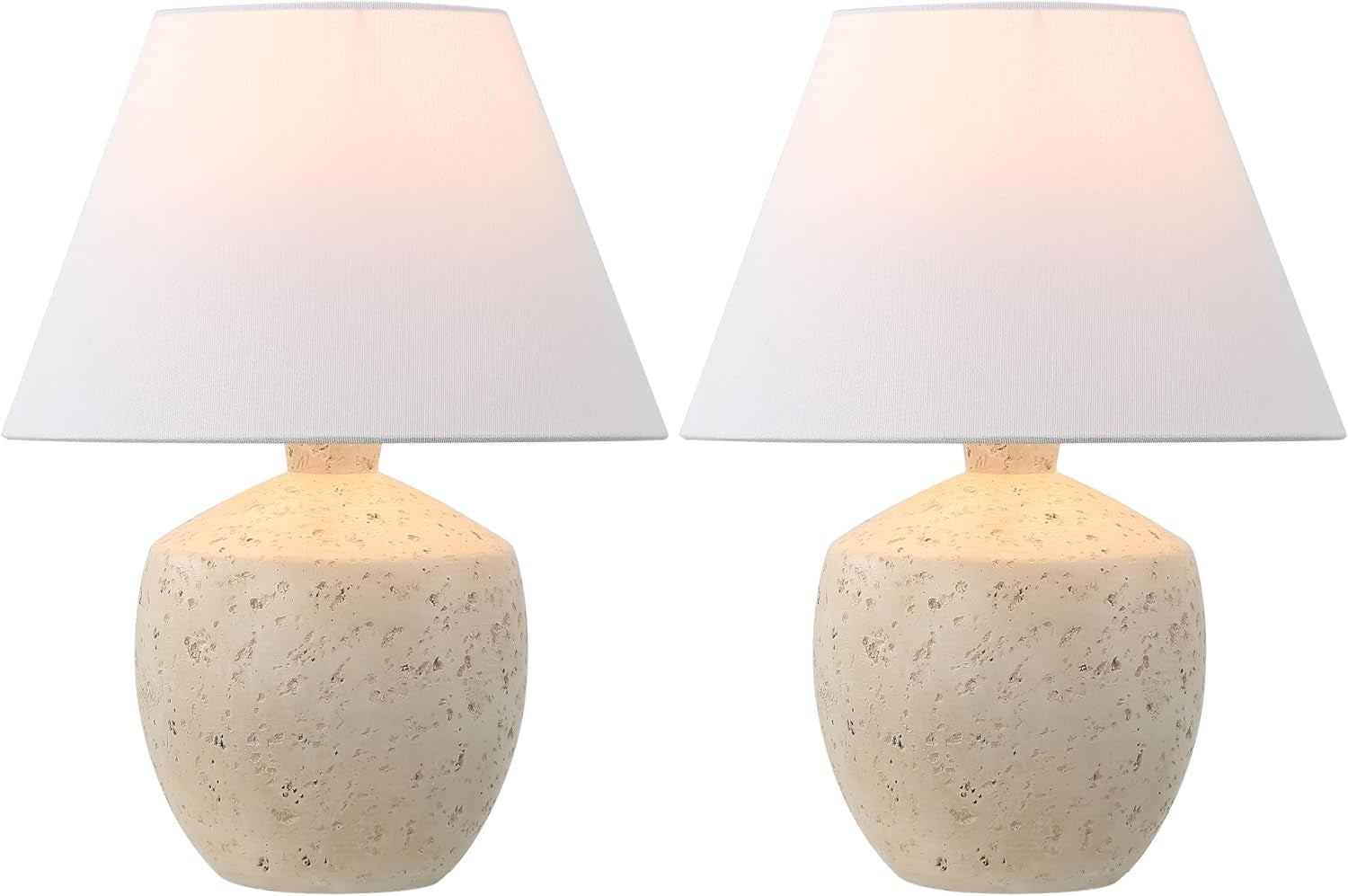 myron-18-concrete-effect-table-lamp-cream-set-of-2-minimalist-scandinavian-design-resin-and-gold-metal-base-white-linen-shade-led-bulbs-included-modern-bedside-light