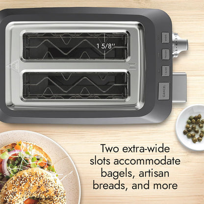 Toaster, 2-Slice Toaster with Bagel Function and 7-Setting Shade Selector, the Two Slice, 900 Watts, Stainless Steel, Professional Series, LTSTR5024