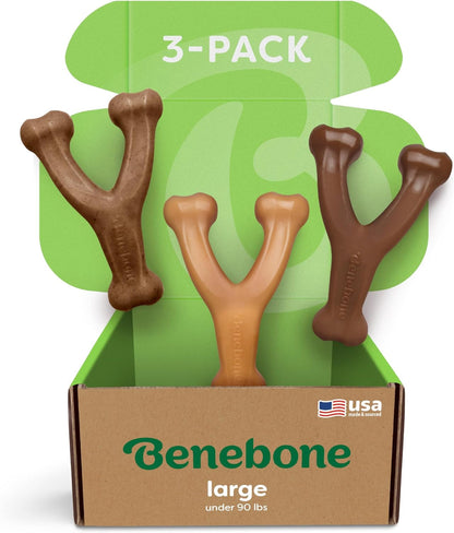 Benebone Wishbone Durable Dog Chew Toy for Aggressive Chewers, Real Bacon, Made in USA, Medium15