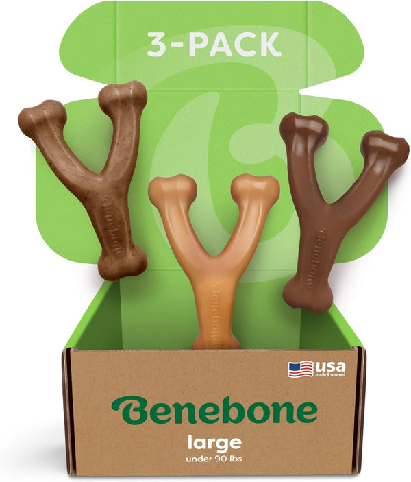 Benebone Wishbone Durable Dog Chew Toy for Aggressive Chewers, Real Bacon, Made in USA, Medium15
