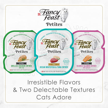 Purina Fancy Feast Petites Seared Salmon Wet Cat Food, 2.8 Oz, 12-Pack11