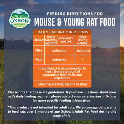 Oxbow Garden Select Mouse & Young Rat Food, Rat Food Pellets, Non-Gmo, 2 Lb | Uniform Rat Food Pellets Prevent Selective Feeding, Vitamins and Minerals, Non-Gmo, Complete Daily Diet, Made in USA4