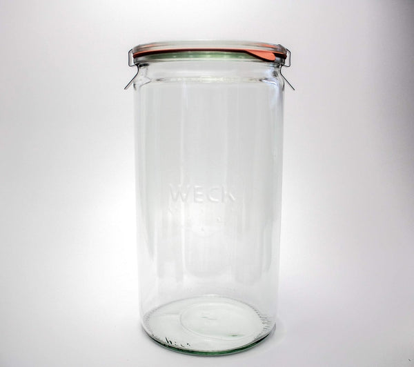 Jar 974 - 1.5L Glass Jars with Large Storage Capacity - Preserving Jars with Airtight Lids Suitable for Pickling - Heat Resistant Canning Jars - Microwave Safe - (1 Jar with Glass Lid) 54 Fl. Oz6