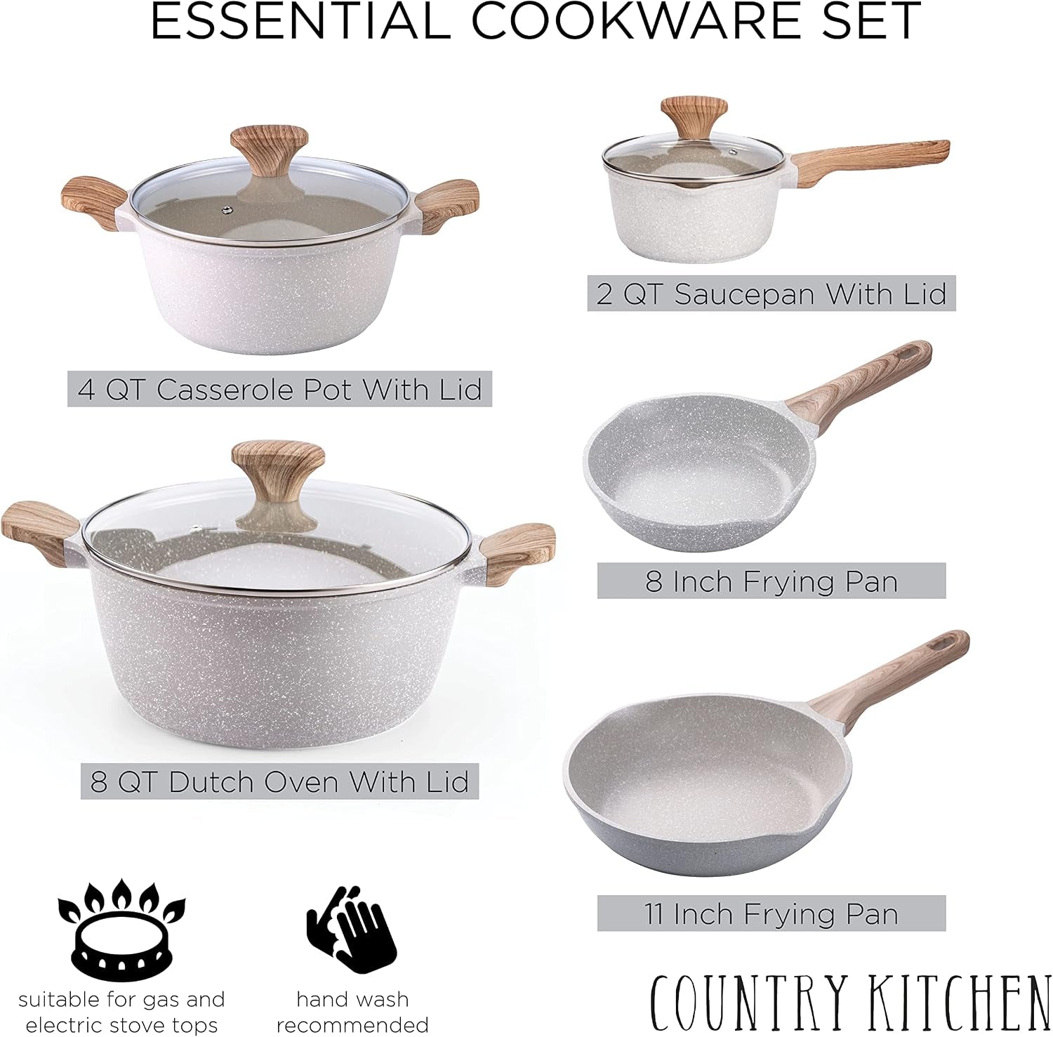 non-stick-cast-aluminum-cookware-set-durable-kitchen-cookware-for-everyday-cooking-speckled-cream-8-pc