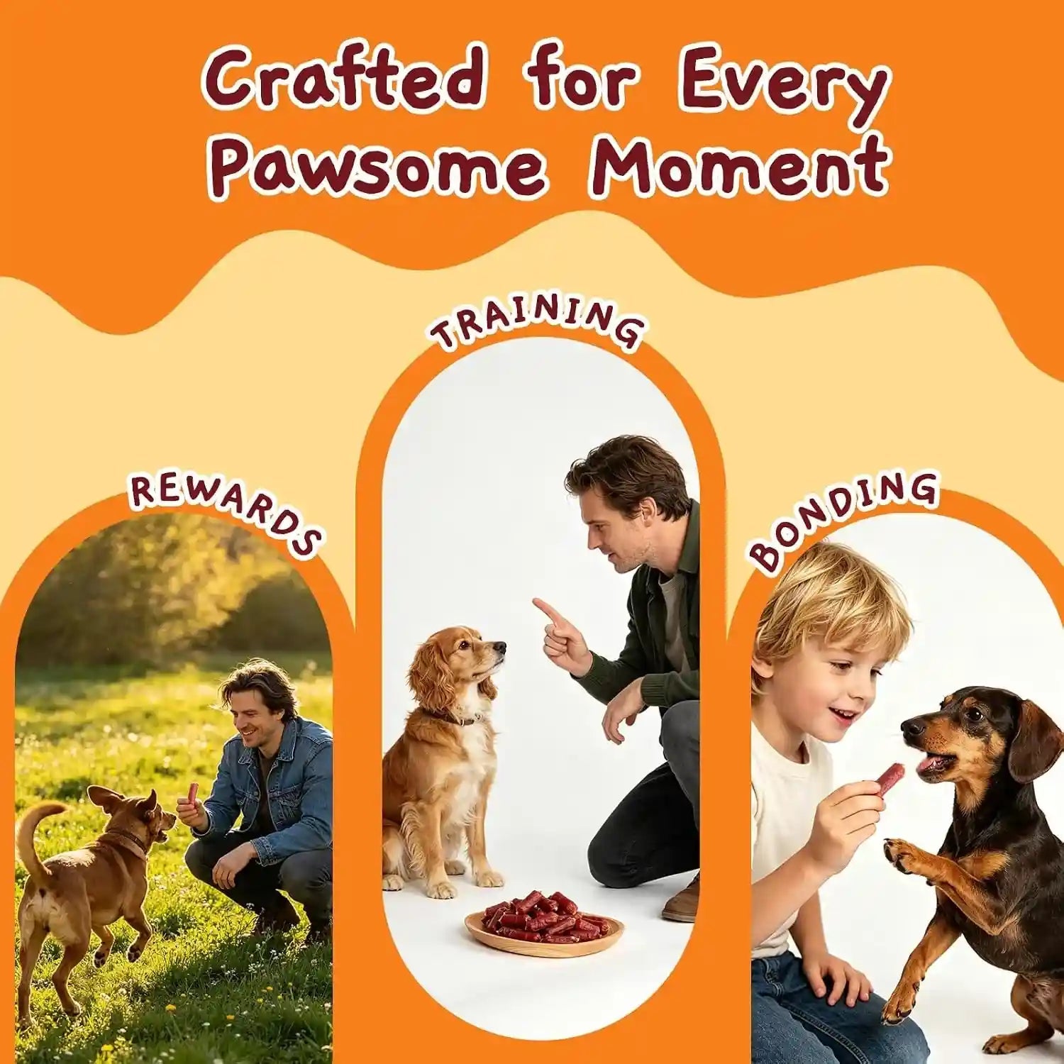 jungle-calling-66-count-soft-duck-sausage-treats-for-small-medium-dogs-slow-roasted-chewy-duck-jerky-low-fat-bite-sized-training-treats-soft-treats-for-senior-dogs-easy-to-chew-digest-18-oz