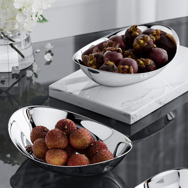 Modern Mirror Polished Stainless Steel Decorative Oval Bowl, Multipurpose Bowl for Kitchen Counter, Coffee Table Centerpiece, Elegant Home Decor Accent for Living Room, Entryway4