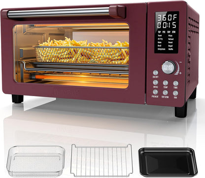 Bravo Pro Convection Air Fryer Toaster Oven Combo | 2026 New Improved,10-In-1, 50°-450°F Control, Quick Even Crisp Tech, 21Qt, PFAS Free, Cinnamon1