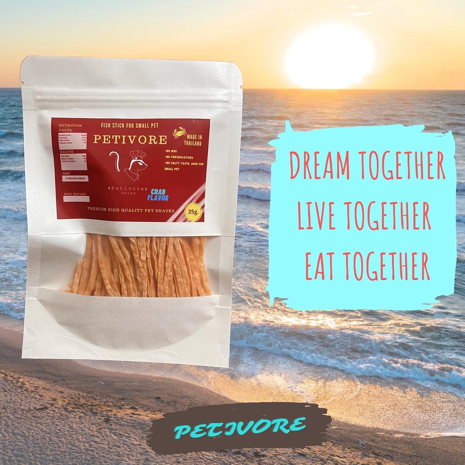 crab-flavor-premium-fish-snack-for-sugar-glider-and-small-exotic-pet-made-from-real-fish-hamster-squirrel-chinchillas-marmoset-yummy-treats-snacks-and-food-35g