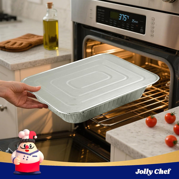 9X13 Aluminum Pans with Lids (25 Pack)- Disposable Foil Food Containers with Lids for Cooking, Heating, Storing, Prepping Food- Thanksgiving, Christmas, Parties6