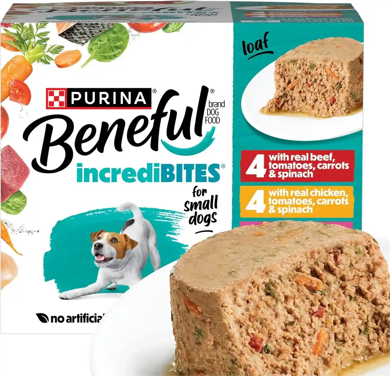 purina-beneful-small-breed-wet-dog-food-variety-pack-incredibites-loaf-chicken-beef-and-salmon-flavors-2-packs-of-12-3-oz-cans