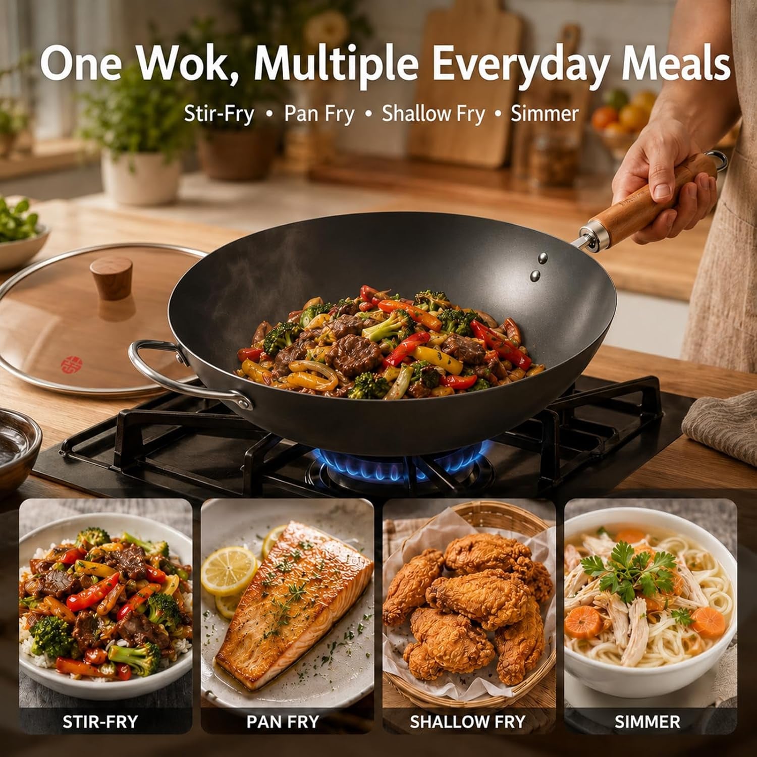 carbon-steel-wok-with-lid-12-6-inch-flat-bottom-wok-pan-uncoated-stir-fry-pan-with-wooden-handle-chinese-wok-for-gas-electric-induction-ceramic-stoves-uncoated-stir-fry-pan-with-wooden-handle-for-gas-electric-induction-ceramic-stoves