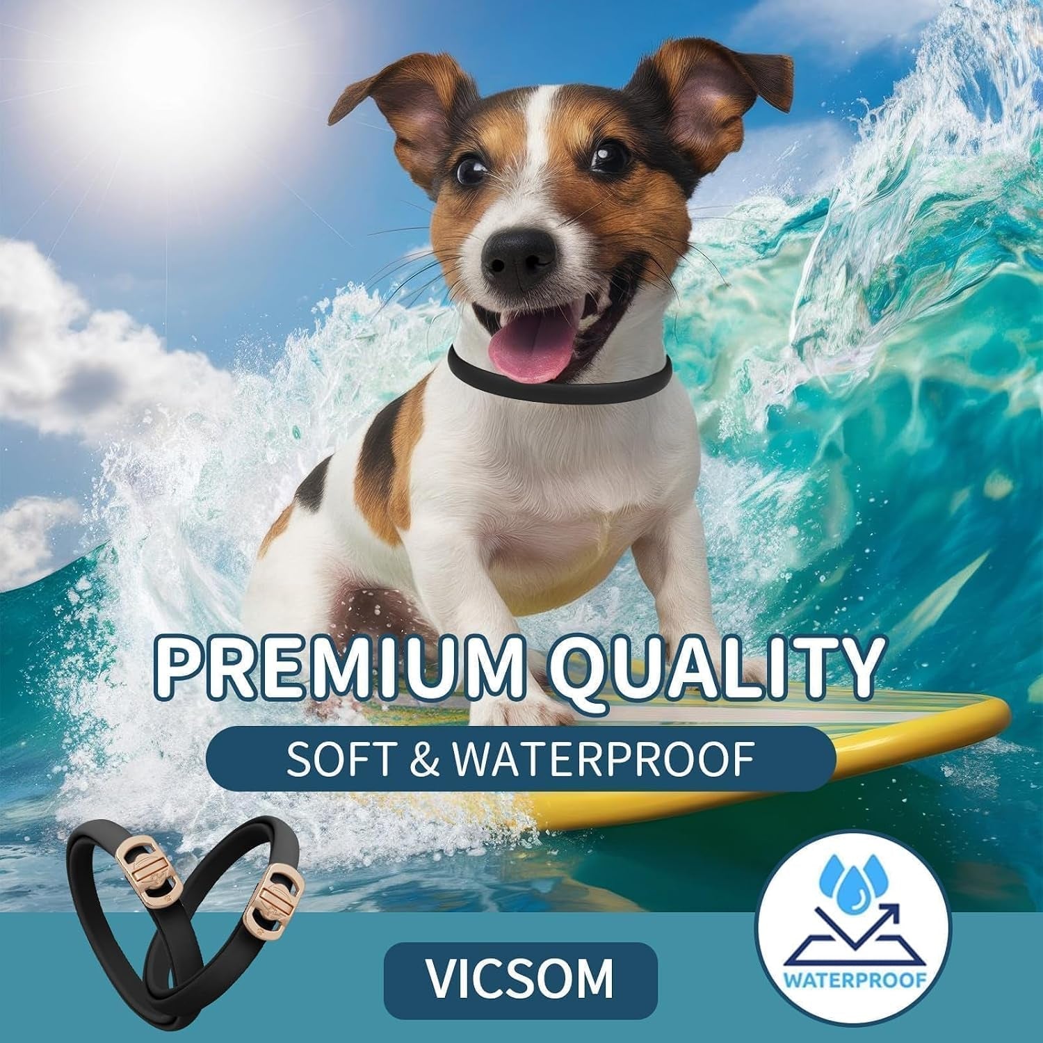vicsom-flea-collar-for-dogs-flea-and-tick-prevention-for-dogs-4-pack-32-months-flea-and-tick-treatmen-for-puppies-and-small-medium-large-dogs-waterproof-adjustable-collars-unscented-black