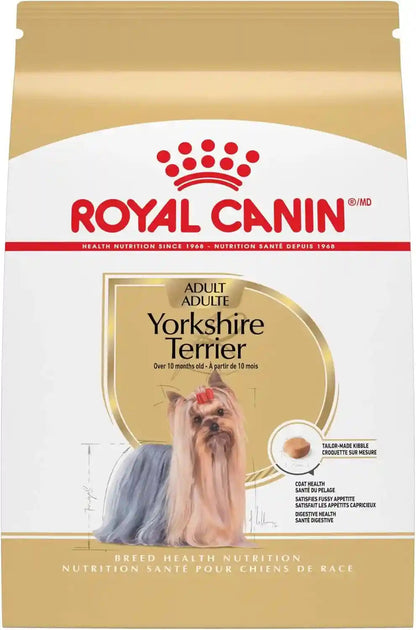 ROYAL CANIN Breed Health Nutrition Yorkshire Terrier Adult Dry Dog Food, 2.5 Lb Bag.12