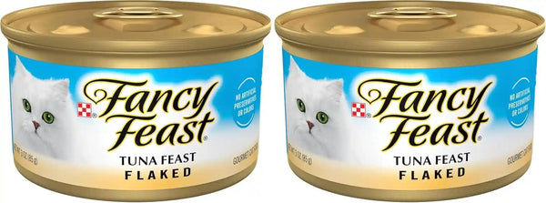 Purina Fancy Feast Wet Cat Food Flaked Tuna Feast - (Pack of 24) 3 Oz. Cans12