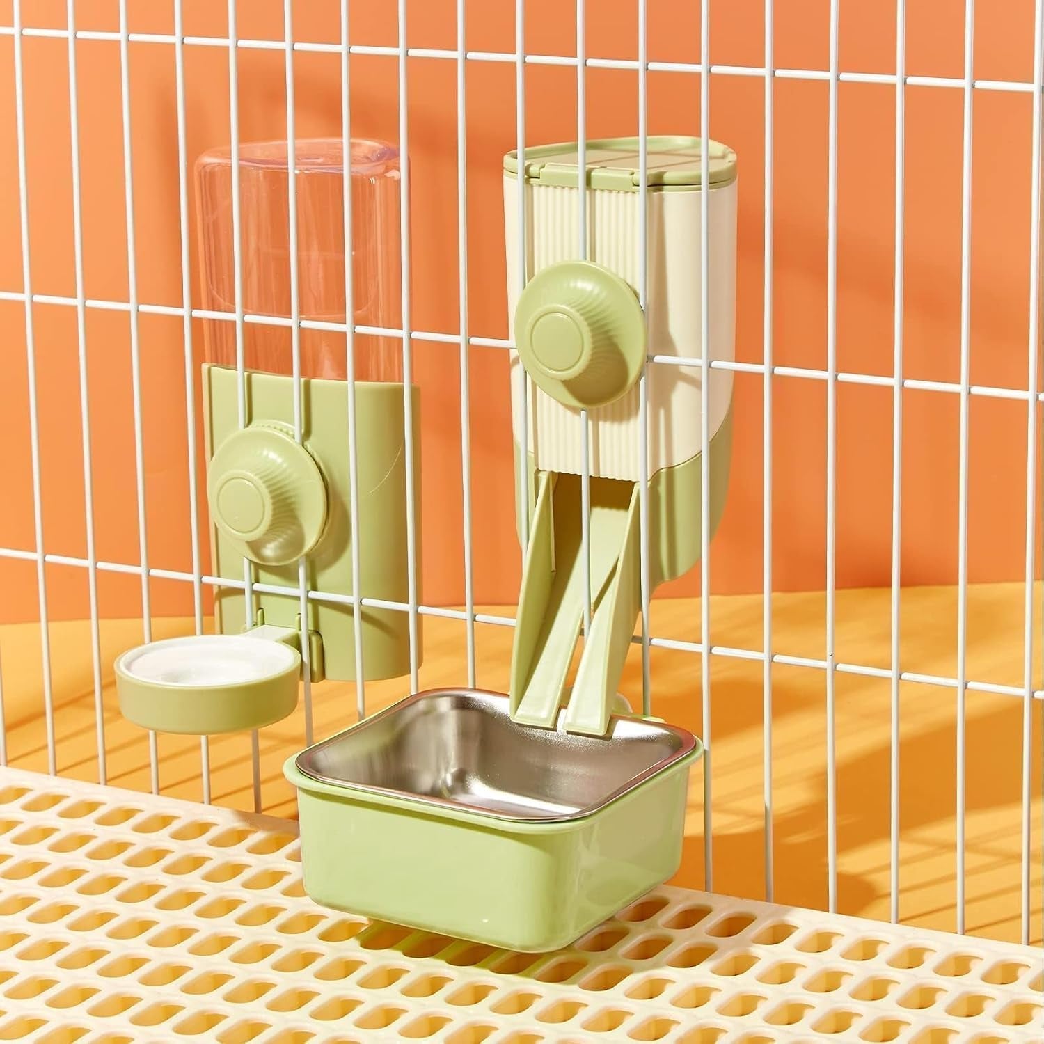 rabbit-water-bottle-600ml-21oz-hanging-water-dispenser-feeder-cage-crate-hutch-bunny-puppy-cat-chinchilla-ferret-guinea-pigs-squirrel-hedgehog-green