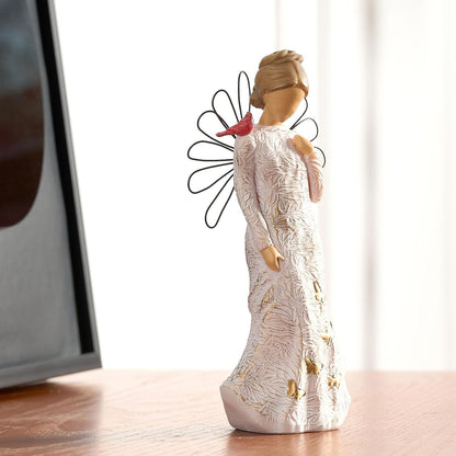 Sympathy Angel Figurines for Loss of Loved Ones Angel Statues | Home Decor Serenity Prayer Gifts for Women Resin Sculpted Hand-Painted Figure Bereavement Gift Praying Hands Statue8