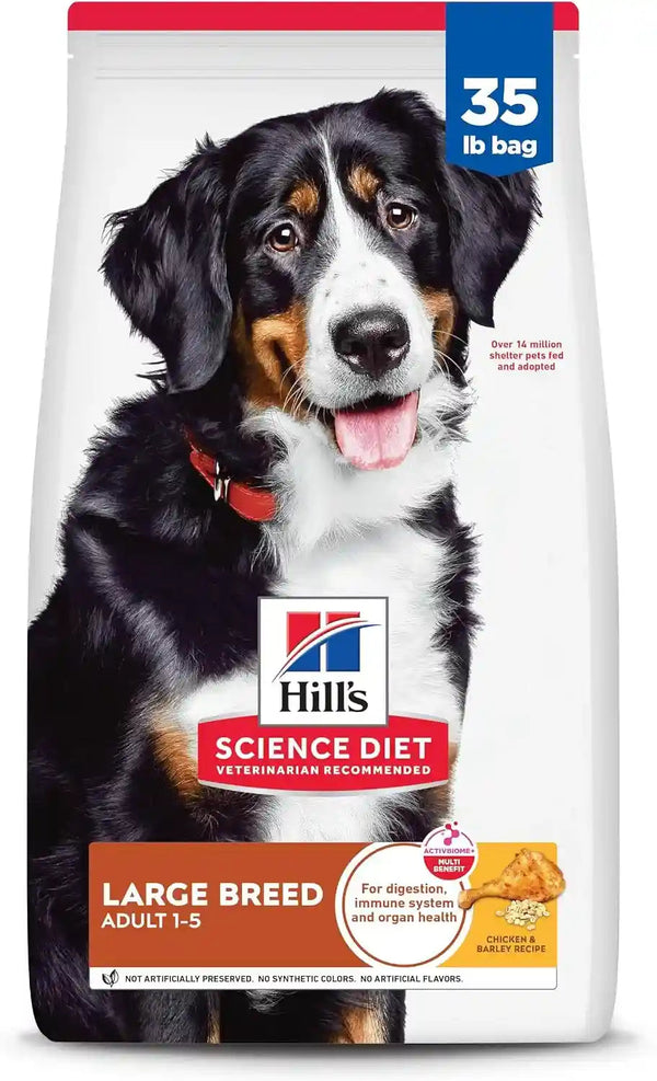 Hill'S Science Diet Large Breed Dry Dog Food | #1 Veterinarian Recommended, Adult 1-5 Formula, Chicken & Barley, 35 Lb. Bag1
