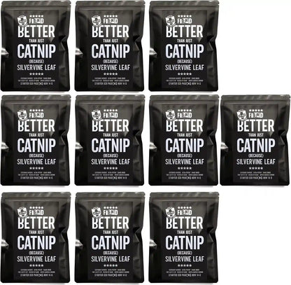 Catnip + Silvervine Safety-Cut Fine Cat Nip + Silver Vine 1.5 Cup (1.8 Oz) | VEGAN Ultra Potent Bulk Rescue Pack - North American - Go Ahead, Create a Monster! Human Food Grade FIEND9