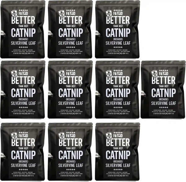 Catnip + Silvervine Safety-Cut Fine Cat Nip + Silver Vine 1.5 Cup (1.8 Oz) | VEGAN Ultra Potent Bulk Rescue Pack - North American - Go Ahead, Create a Monster! Human Food Grade FIEND9