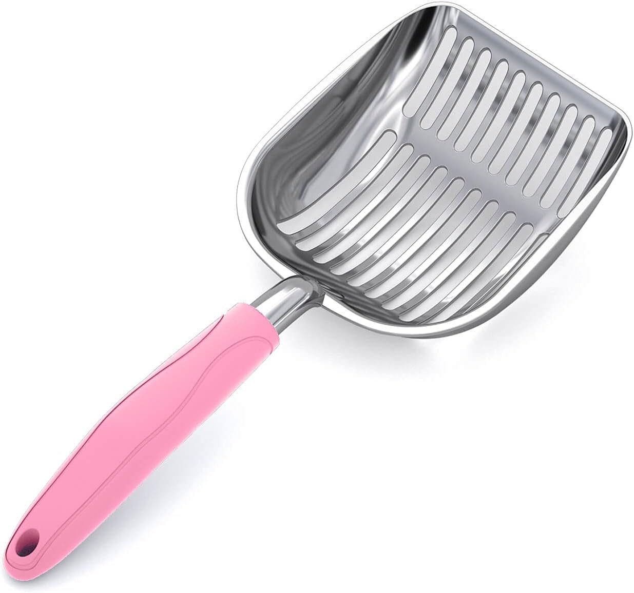 wepet-cat-litter-scoop-aluminum-alloy-sifter-kitty-metal-scooper-deep-shovel-long-handle-poop-sifting-kitten-pooper-lifter-durable-heavy-duty-for-litter-box